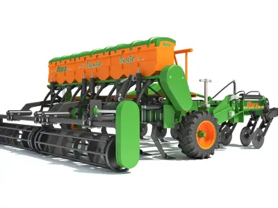 Seed Drill Stara 3D model