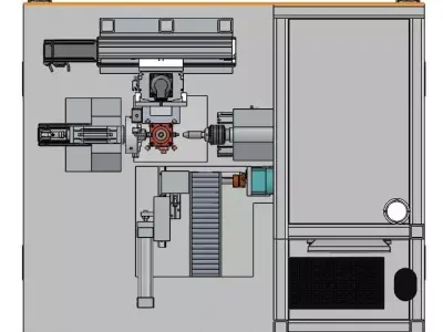 Rotary Laser Cutting 3D model