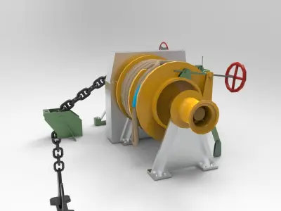 Windlass Anchor 3D model
