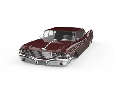 chrysler imperial ghia limousine 1958 3D print model