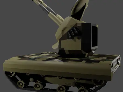 anti-aircraft  tank  antidrones  air defense missile defense 3D model