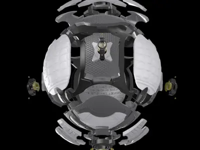 ROCKET LEAGUE BALL - STATUE WITH LAMP OPTION 3D print model