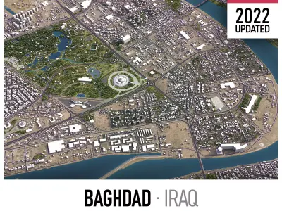 Baghdad Low-poly 3D model