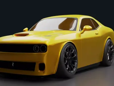 3D Print-Ready Dodge Hellcat Hotwheels Free 3D print model purchase