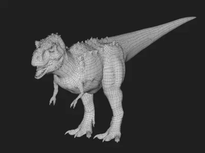 Velociraptor Low-poly 3D model buy