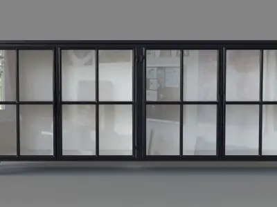 Canna Buffet Painted White 3D model