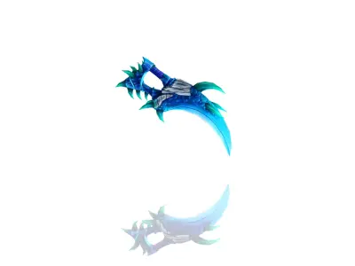 Frozen Bone Dagger Low-poly 3D model