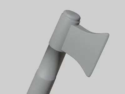 Axe Low Poly Low-poly 3D model
