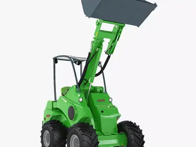 Skid Steer Loader Avant 528 Ts Truck 3D model