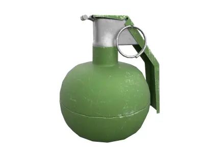 Grenade Low-poly 3D model 3