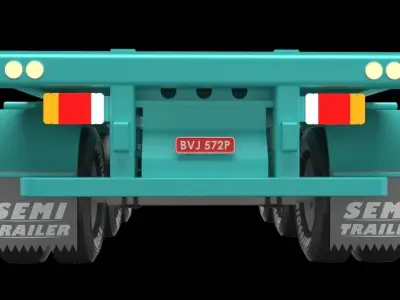 Semi Trailer 3D model