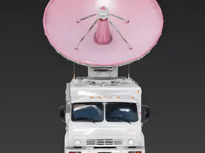 Love Scanner Radar Truck 3D Model Low-poly 3D model