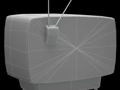 Retro TV 3D model