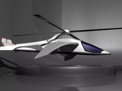 Future Helicopter 3D model purchase