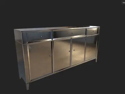  Buffet tables Glamorous Low-poly 3D model