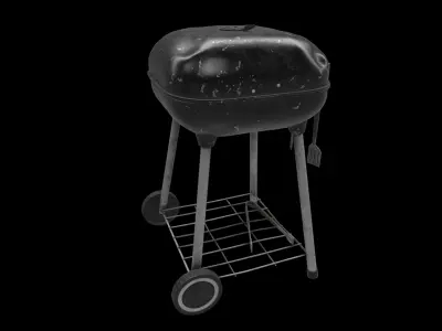 outdoor charcoal grill 3D model