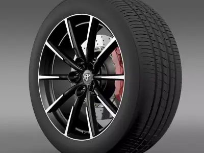 Toyota 86 G wheel 3D model