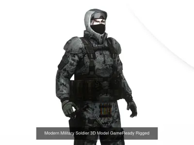 Special Forces Operatives 3D Model Pack 5 Characters