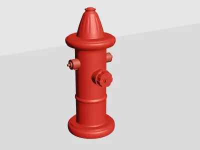 Water Hydrant Game Ready Model Low-poly 3D model