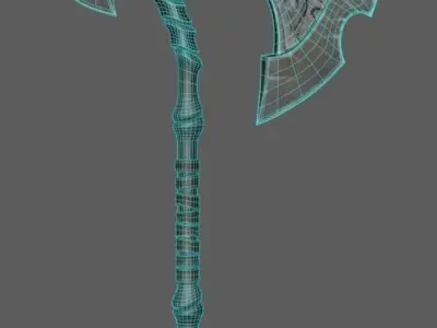 Axe weapon Free low-poly 3D model