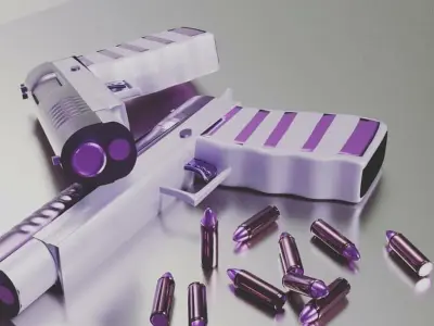 Custom Colt 1991 Model Low-poly 3D model