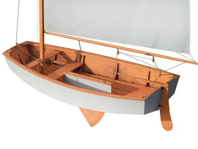 Pram Sailboat 3D model