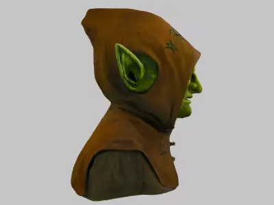 Goblin Enchanter Low-poly 3D model