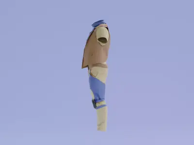 Male Soldier Outfit - 3D Model 3D model