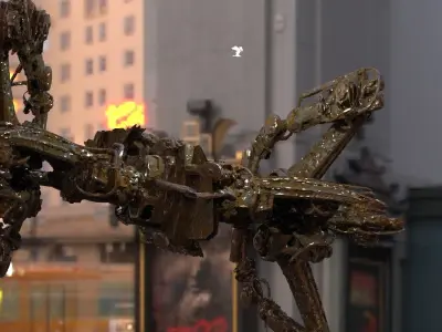 Robot Alien Technology Ship sentient 3D model 3D model