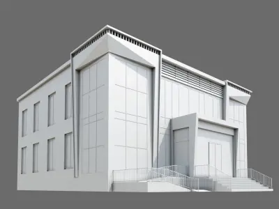Office Building ID034 3D model