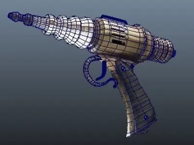 lazer gun Low-poly 3D model
