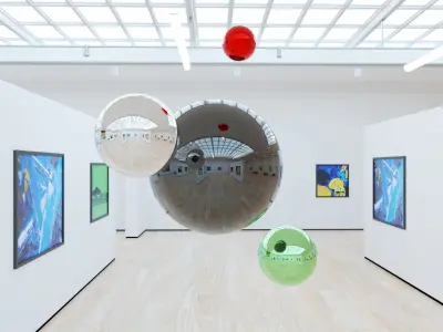 HDRI - Art Museum Gallery Interior 4b - v1 - 8192x4096 Texture