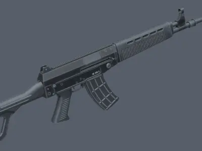 QBZ-03 ak - rifle Low-poly 3D model
