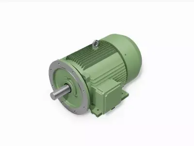 225M B35 Right 4-8 Pole IEC electric motor - 3D CAD model 3D model