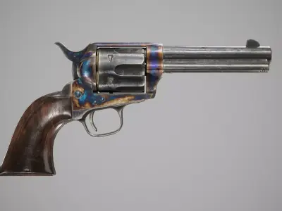 Colt Single Action Army - Peacemaker Low-poly 3D model purchase