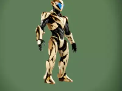 Futuristic AI Character  3D model