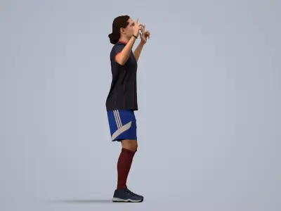 00497Mateo007 - Adult Caucasian male exercising in sports 3D model