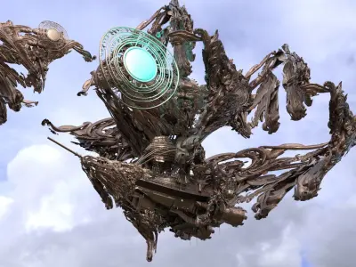 DR Strange airship 3  3D model