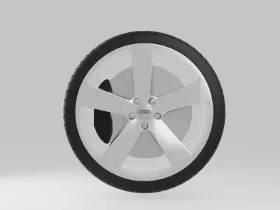 Audi A1 2010 Wheel 3D model