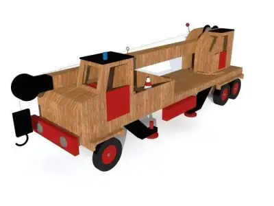 toy crane truck 3D model