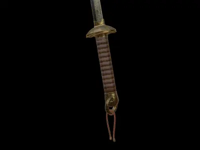 Katana Low-poly 3D model