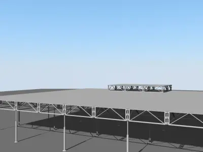 Stage steel structure 3D model