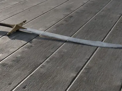 Curve Sword Scimitar from Elden Ring 3D model