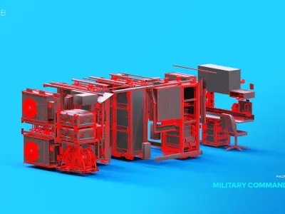 Military Command Unit X1 3D model