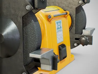 Bench Grinder - Hanning E6Z2-061 Clean Low-poly 3D model