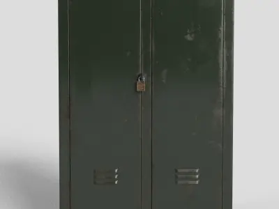 locker metal Free 3D model
