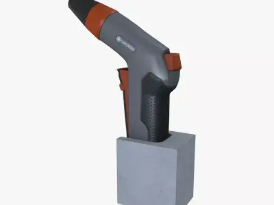 Watergun Low-poly 3D model purchase