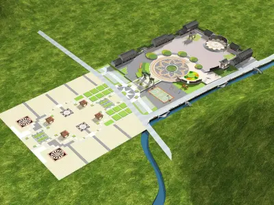 Chinese Style Architecture 3D model 36