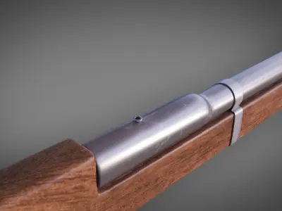 Medieval HandCannon Lowpoly 3D Model  Low-poly 3D model