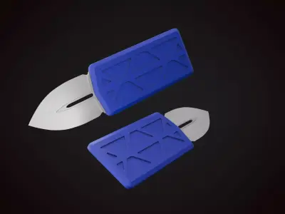 Knife 2 I Low-poly 3D model